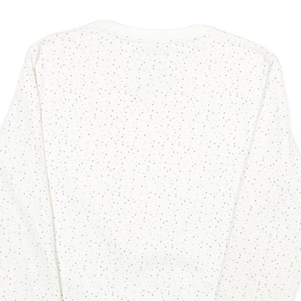 NBA Womens White Sweatshirt Chicago Bulls Crew Neck M Cotton Blend Pullover