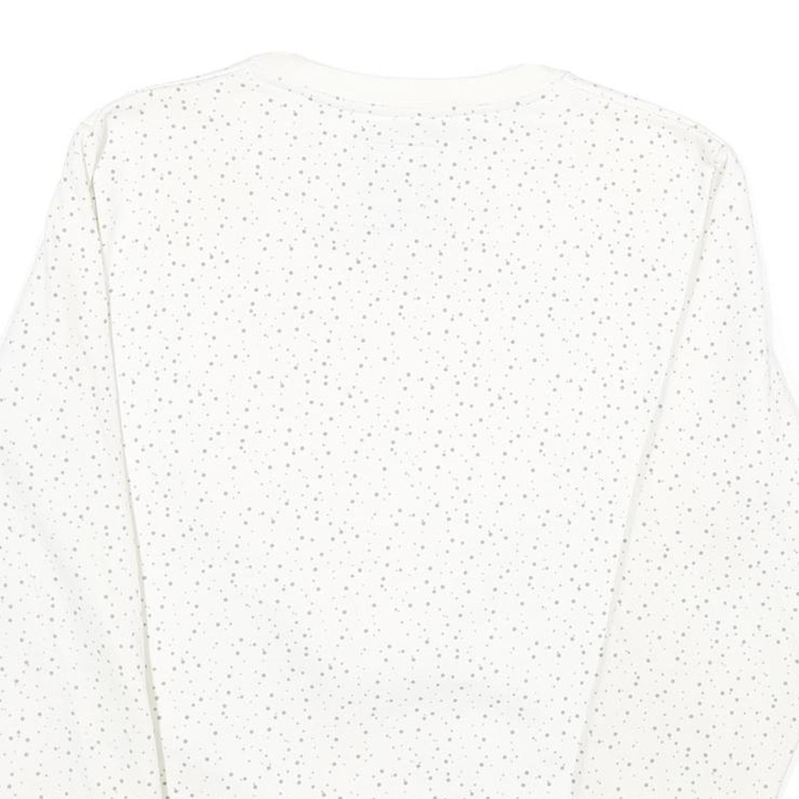 NBA Womens White Sweatshirt Chicago Bulls Crew Neck M Cotton Blend Pullover