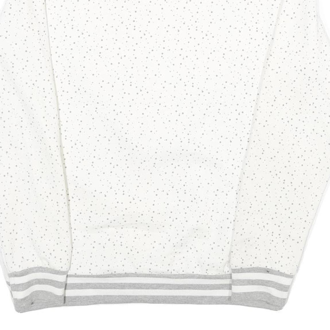 NBA Womens White Sweatshirt Chicago Bulls Crew Neck M Cotton Blend Pullover