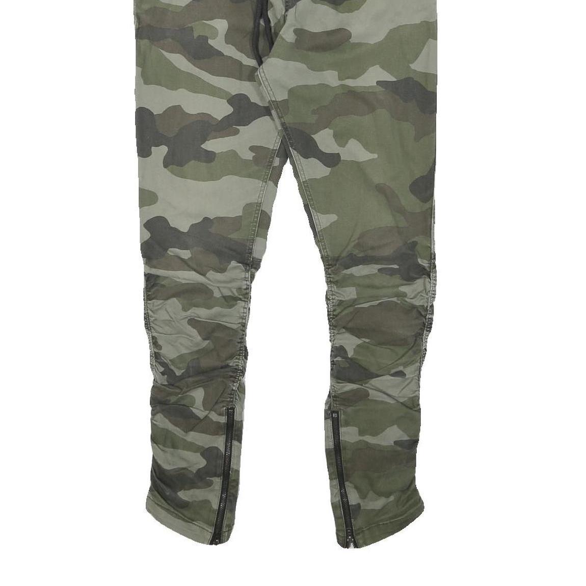 H&M Mens Slim Fit Camouflage Drawstring Trousers W28 L27 Casual Comfortable