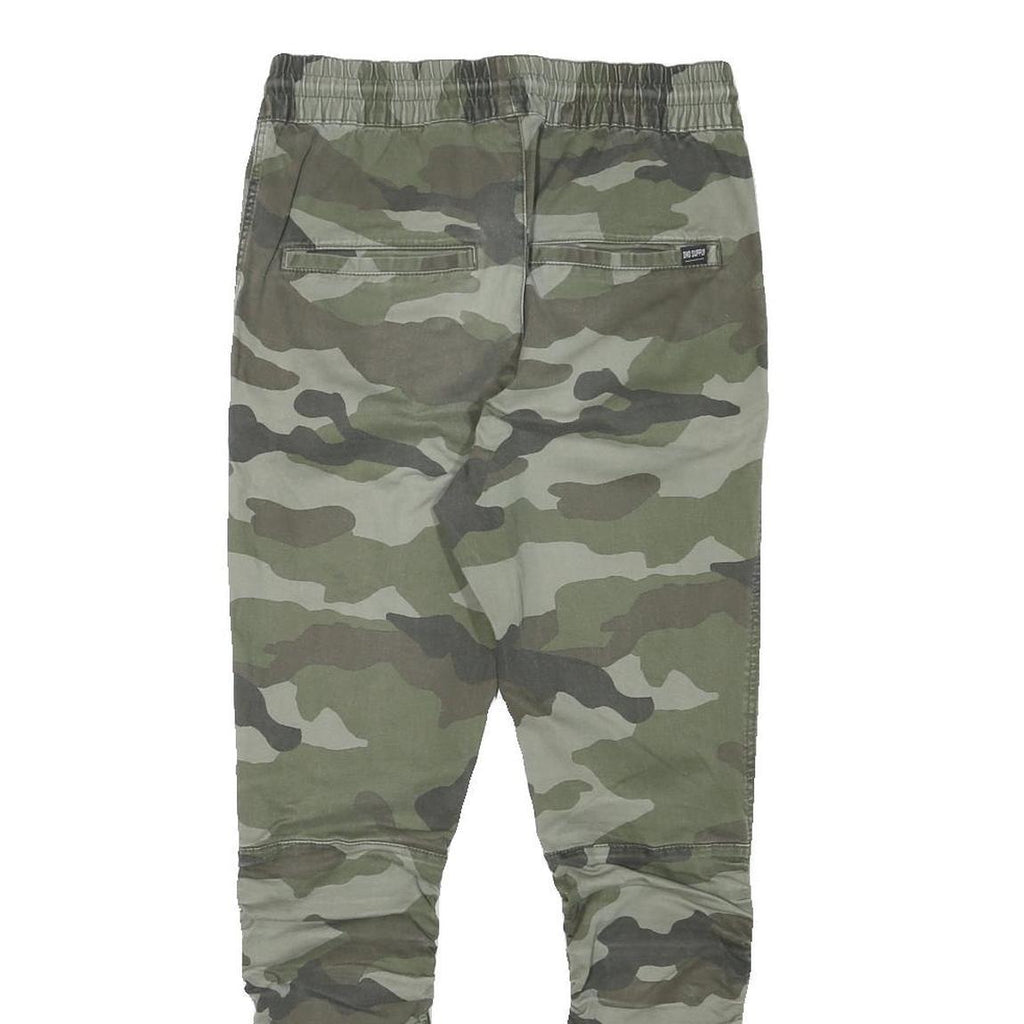 H&M Mens Slim Fit Camouflage Drawstring Trousers W28 L27 Casual Comfortable