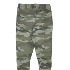 H&M Mens Slim Fit Camouflage Drawstring Trousers W28 L27 Casual Comfortable