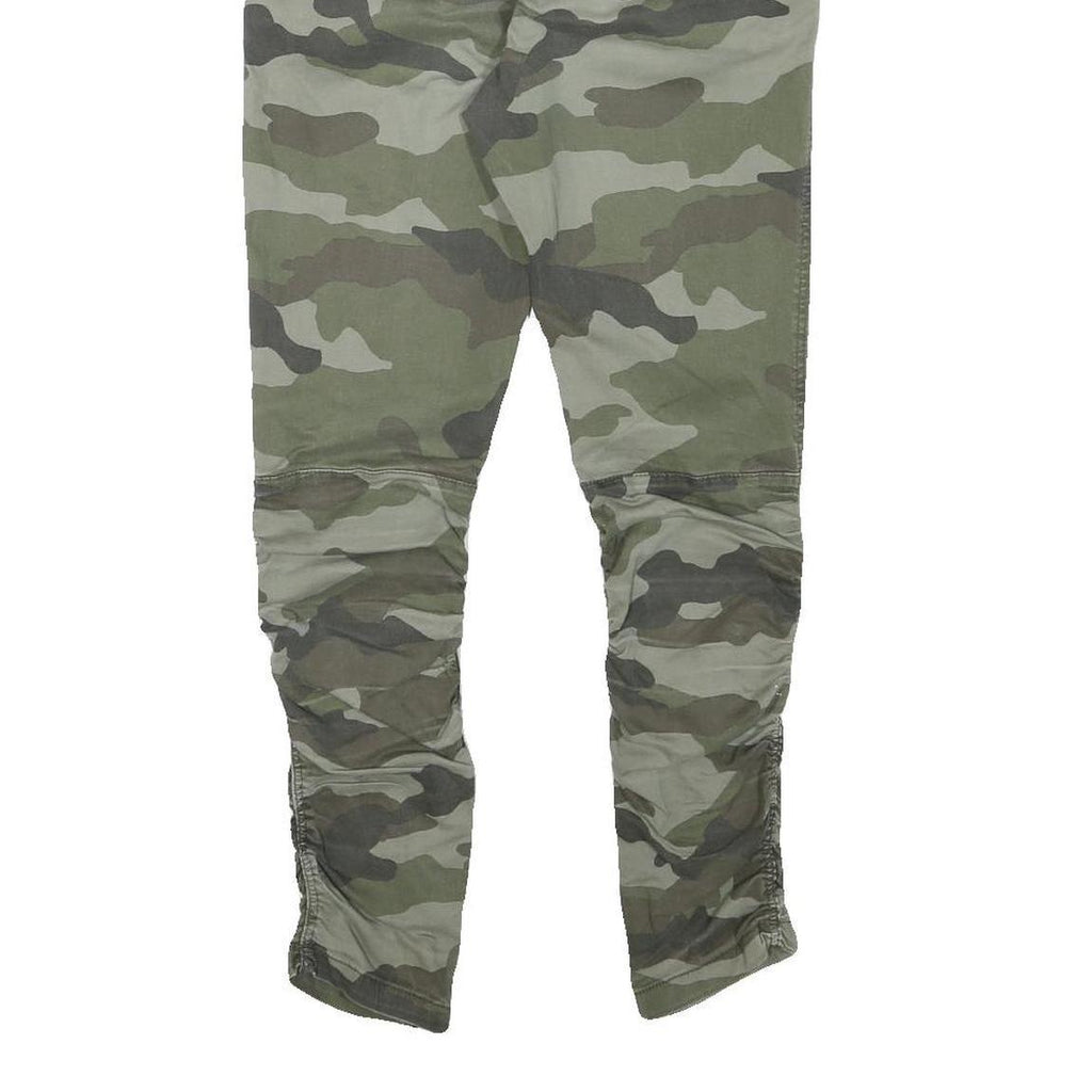H&M Mens Slim Fit Camouflage Drawstring Trousers W28 L27 Casual Comfortable