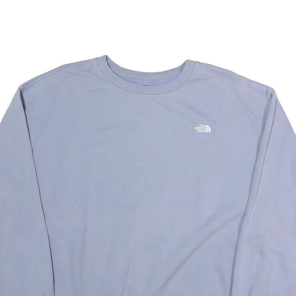 THE NORTH FACE Womens Blue Crew Neck XS Cotton Sweatshirt Casual Outdoor