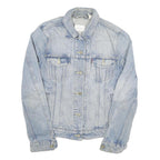 LEVI'S Womens Blue Denim Button Jacket XS Cotton Blend Classic Fit