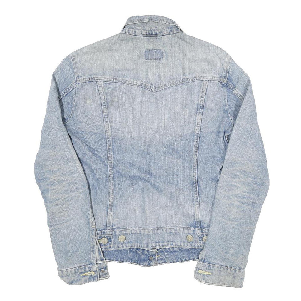 LEVI'S Womens Blue Denim Button Jacket XS Cotton Blend Classic Fit