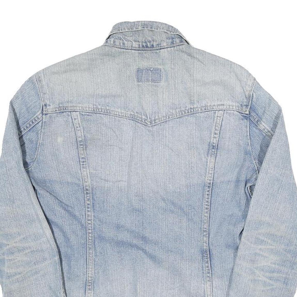 LEVI'S Womens Blue Denim Button Jacket XS Cotton Blend Classic Fit