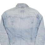 LEVI'S Womens Blue Denim Button Jacket XS Cotton Blend Classic Fit