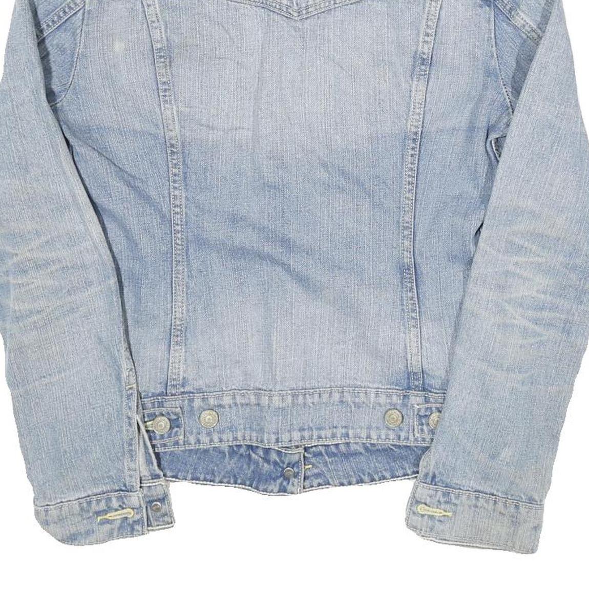 LEVI'S Womens Blue Denim Button Jacket XS Cotton Blend Classic Fit