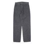 WRANGLER Striped Womens Trousers Grey Regular Straight W26 L30