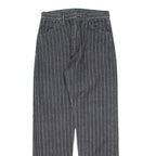 WRANGLER Striped Womens Trousers Grey Regular Straight W26 L30