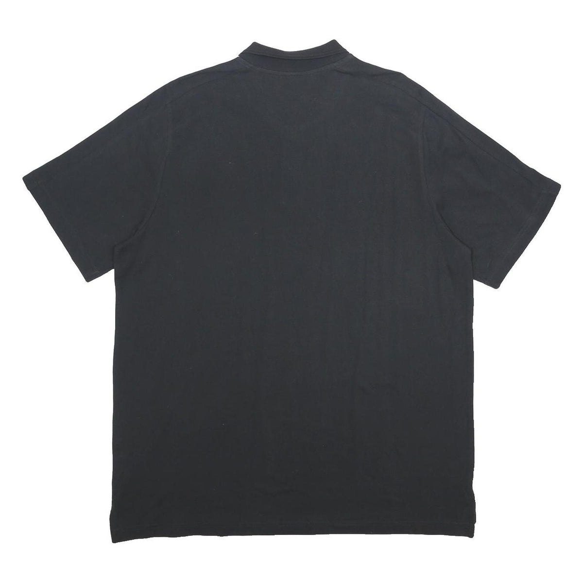 ADIDAS Mens Black Polo Shirt XL Cotton Blend Classic 3 Stripe Sportswear