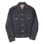 LEVI'S Womens Blue Denim Jacket S Cotton Blend Classic Button Closure