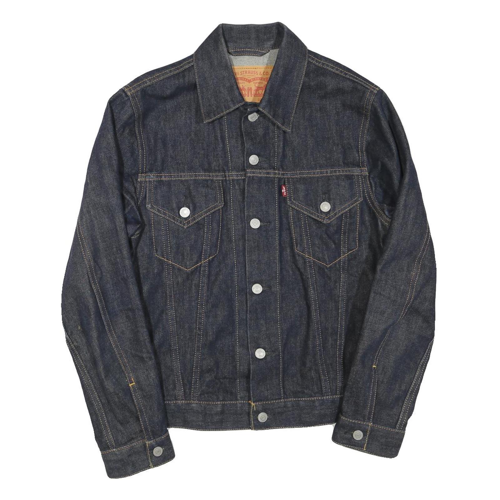 LEVI'S Womens Blue Denim Jacket S Cotton Blend Classic Button Closure