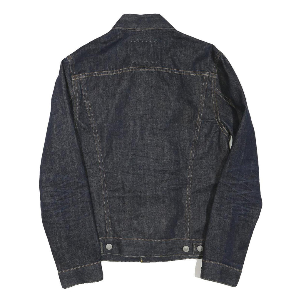 LEVI'S Womens Blue Denim Jacket S Cotton Blend Classic Button Closure