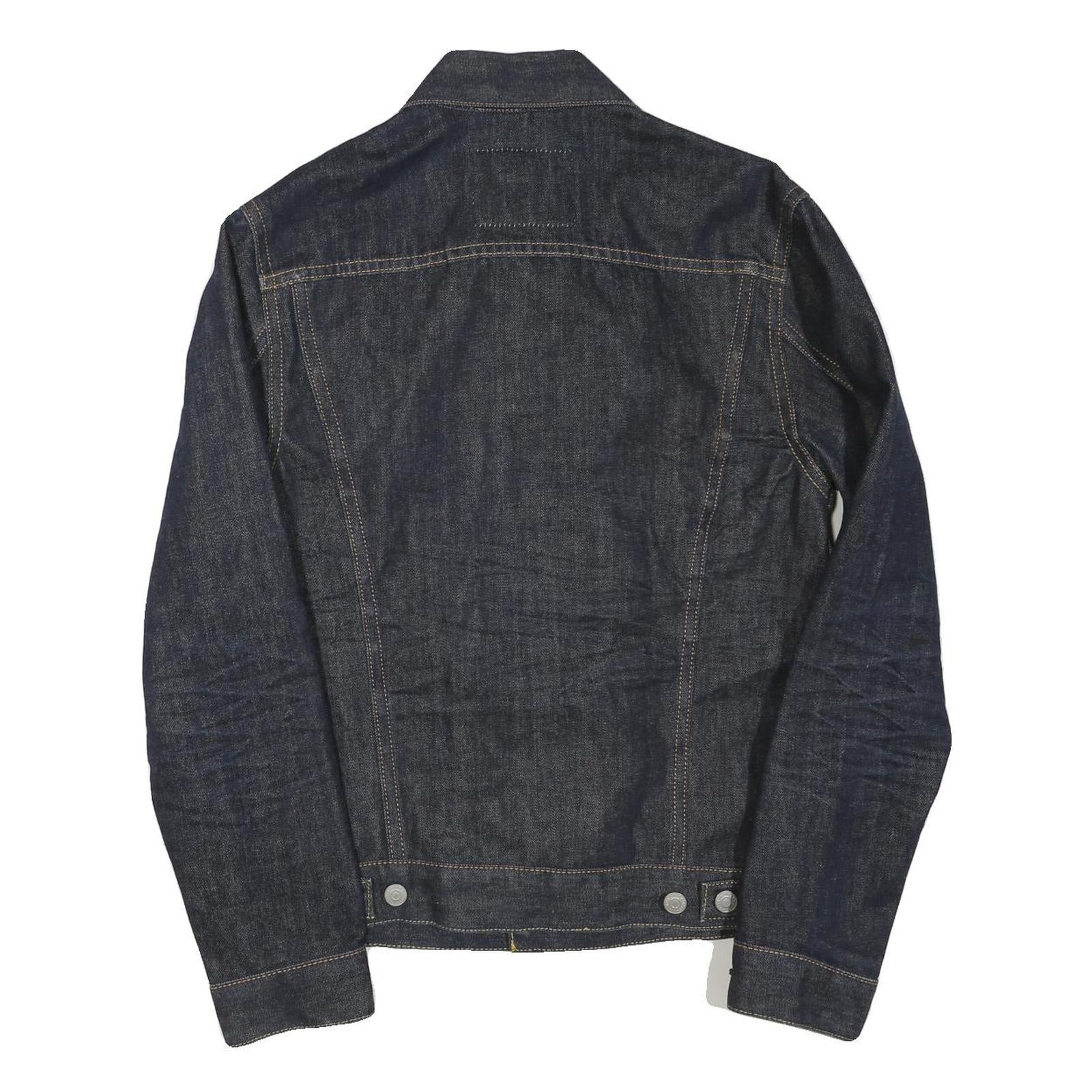 LEVI'S Womens Blue Denim Jacket S Cotton Blend Classic Button Closure