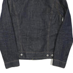 LEVI'S Womens Blue Denim Jacket S Cotton Blend Classic Button Closure
