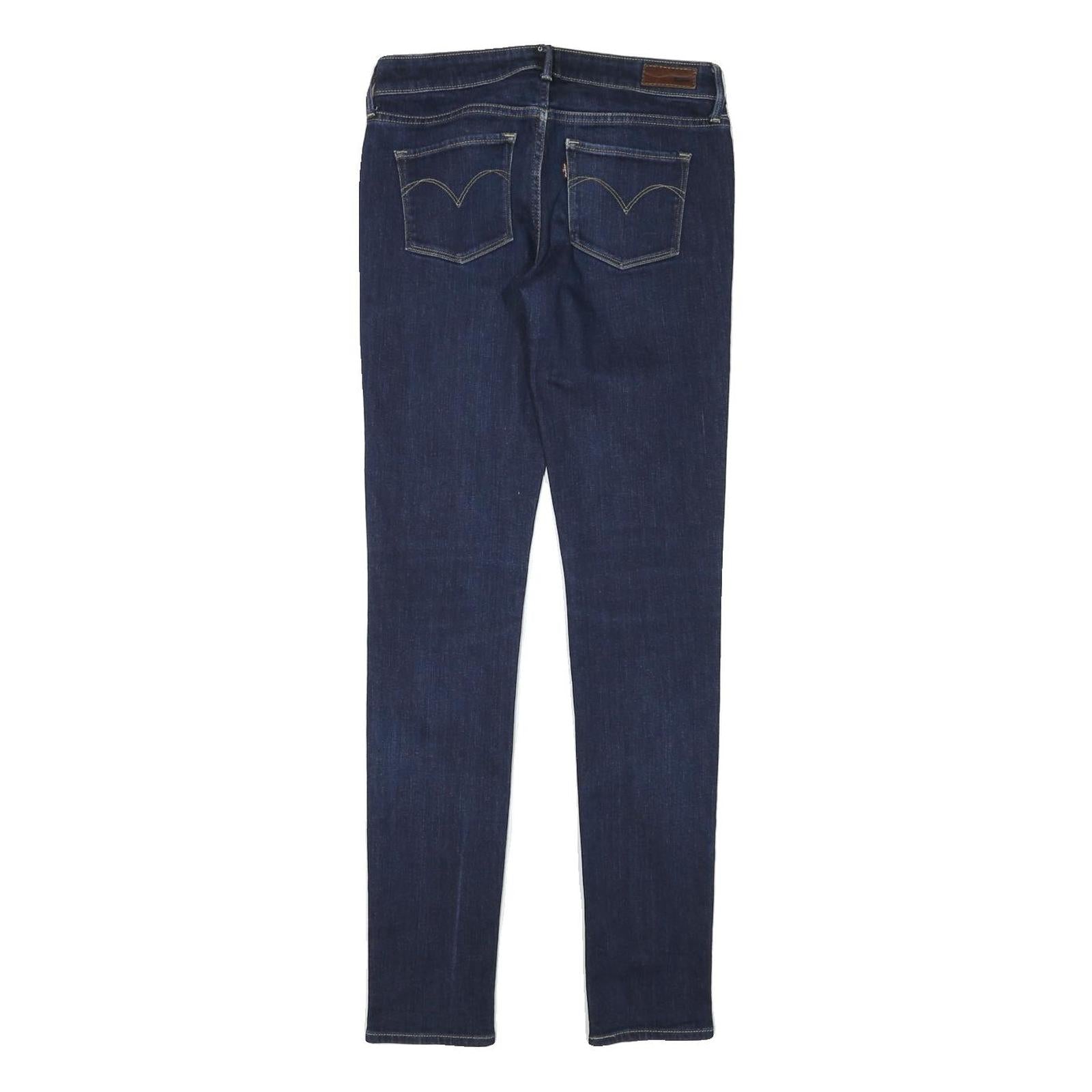 LEVI'S Womens Slim Blue Denim Jeans W27 L31 Classic Fit Zip Closure