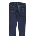 LEVI'S Womens Slim Blue Denim Jeans W27 L31 Classic Fit Zip Closure