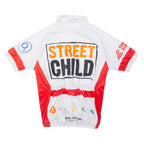 Street Child Cycling Mens Jersey White 1/4 Zip L