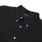NAUTICA Mens Black Shirt L Cotton Blend Comfortable Casual Button Shirt