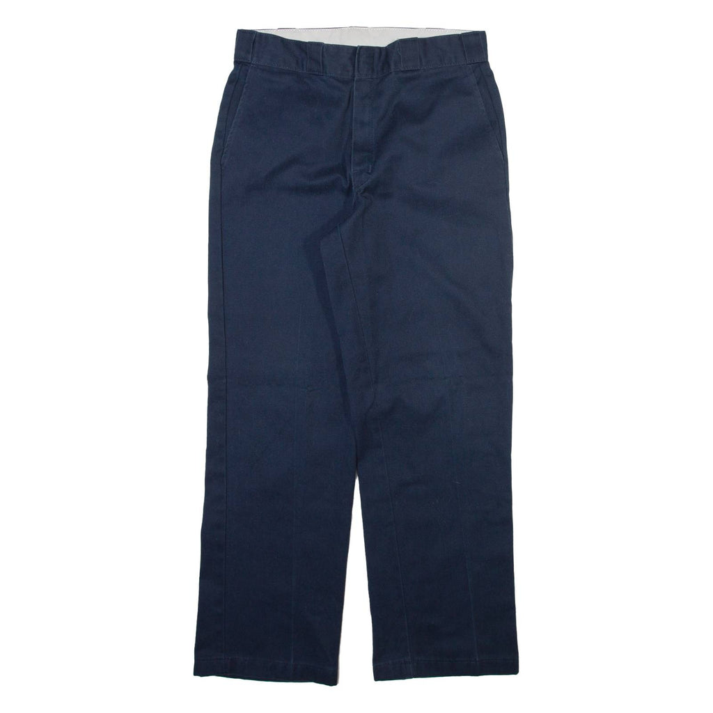 DICKIES Mens Trousers Blue Regular Straight W32 L30