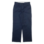DICKIES Mens Trousers Blue Regular Straight W32 L30