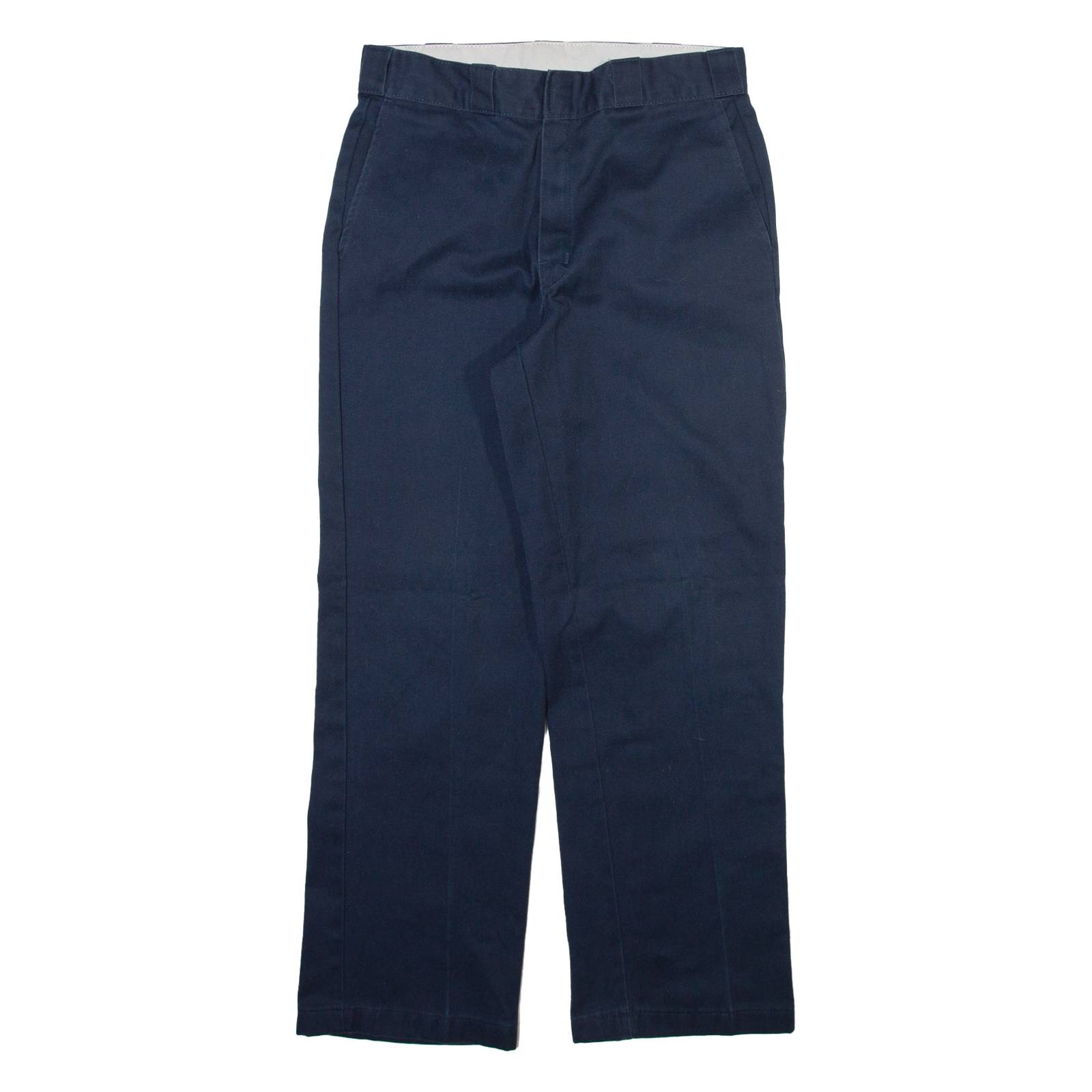 DICKIES Mens Trousers Blue Regular Straight W32 L30