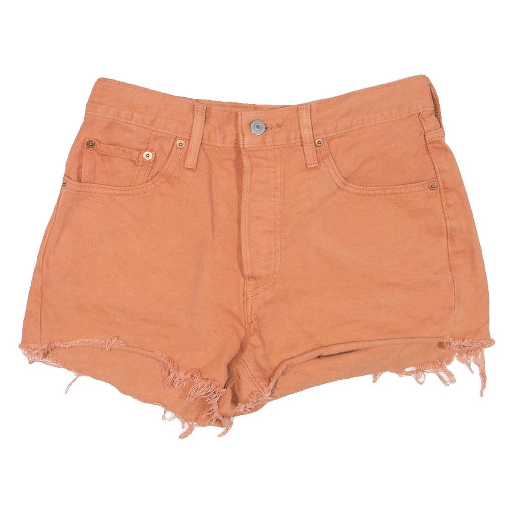 LEVI'S Womens Denim Shorts Orange S W28