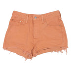 LEVI'S Womens Denim Shorts Orange S W28
