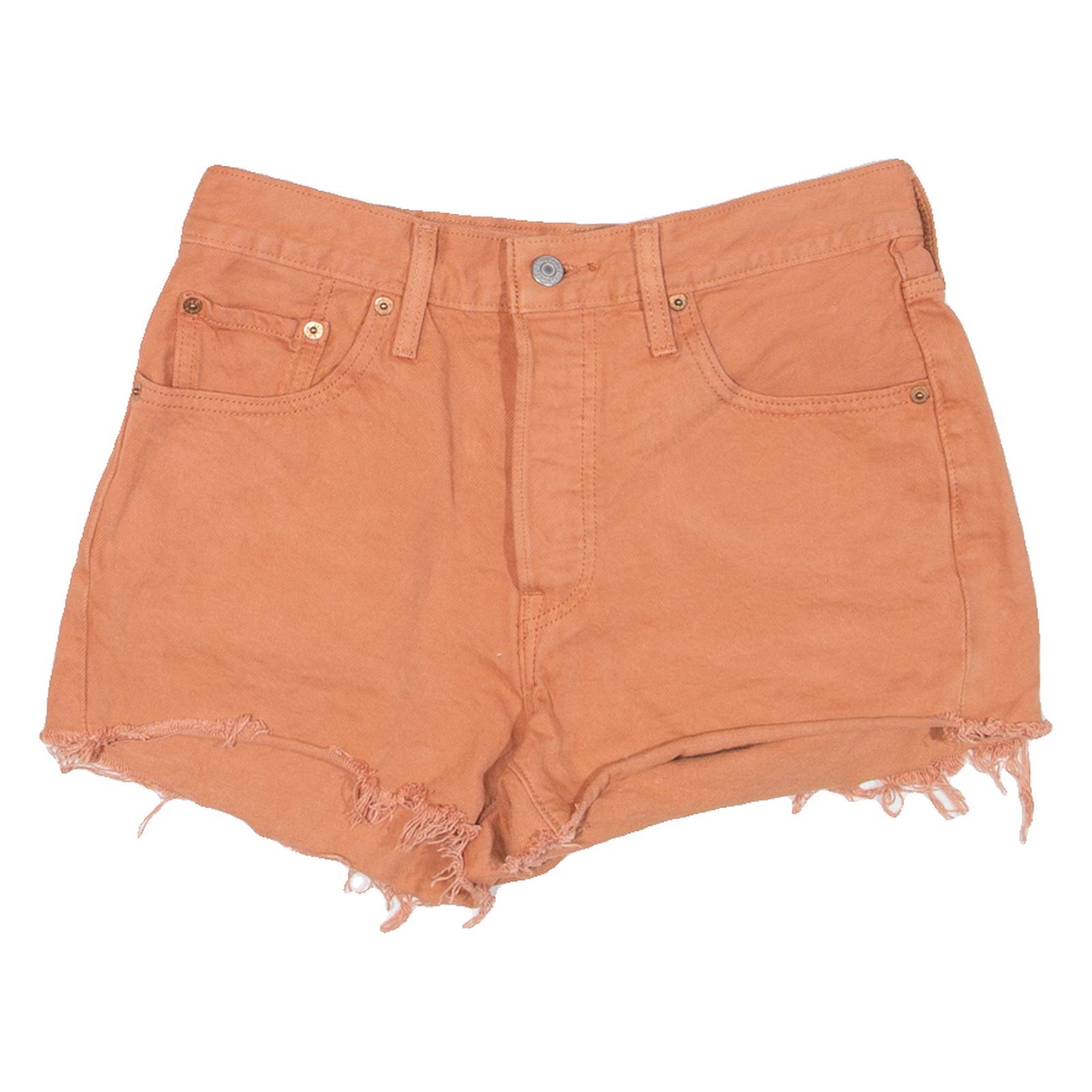 LEVI'S Womens Denim Shorts Orange S W28