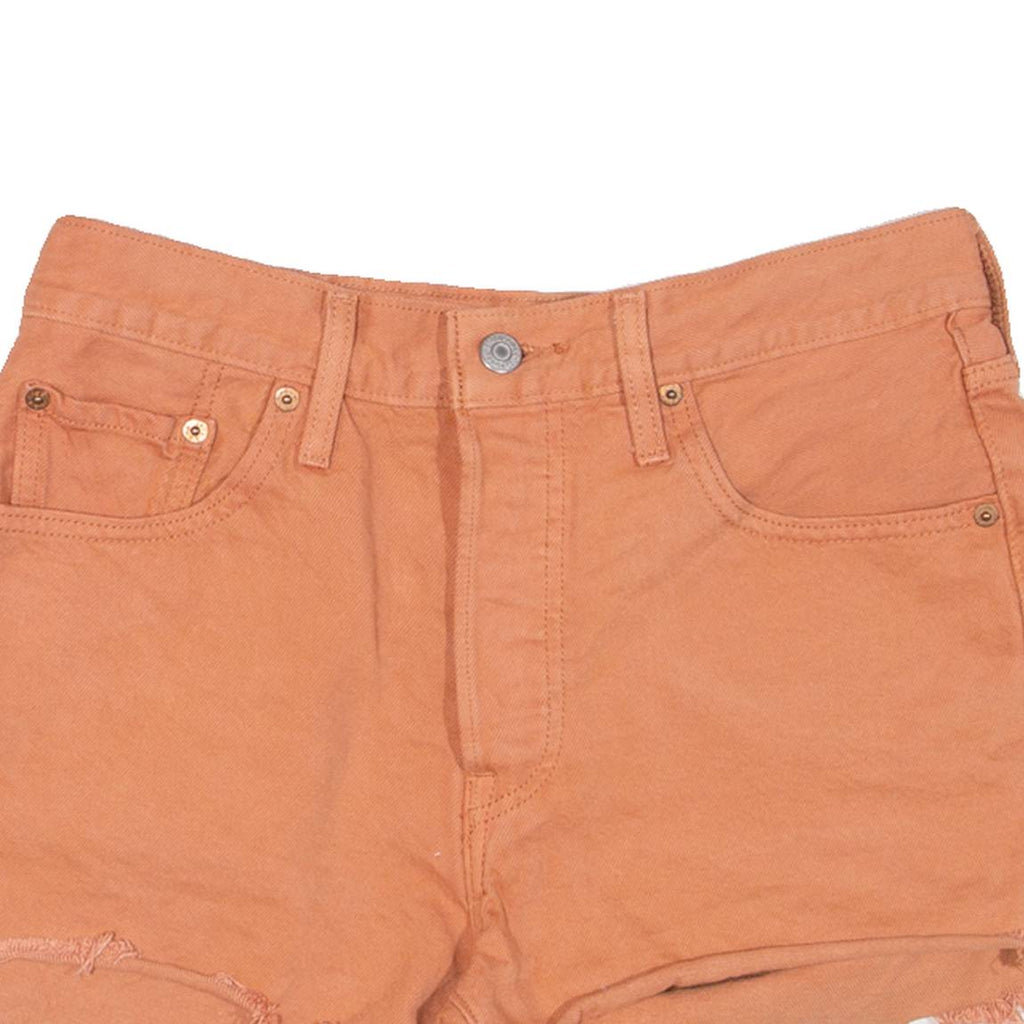LEVI'S Womens Denim Shorts Orange S W28