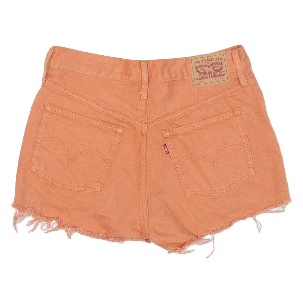 LEVI'S Womens Denim Shorts Orange S W28