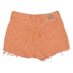 LEVI'S Womens Denim Shorts Orange S W28