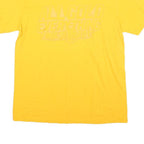 ADIDAS Mens Yellow All Gold Everything Graphic T-Shirt L Short Sleeve Crew Neck