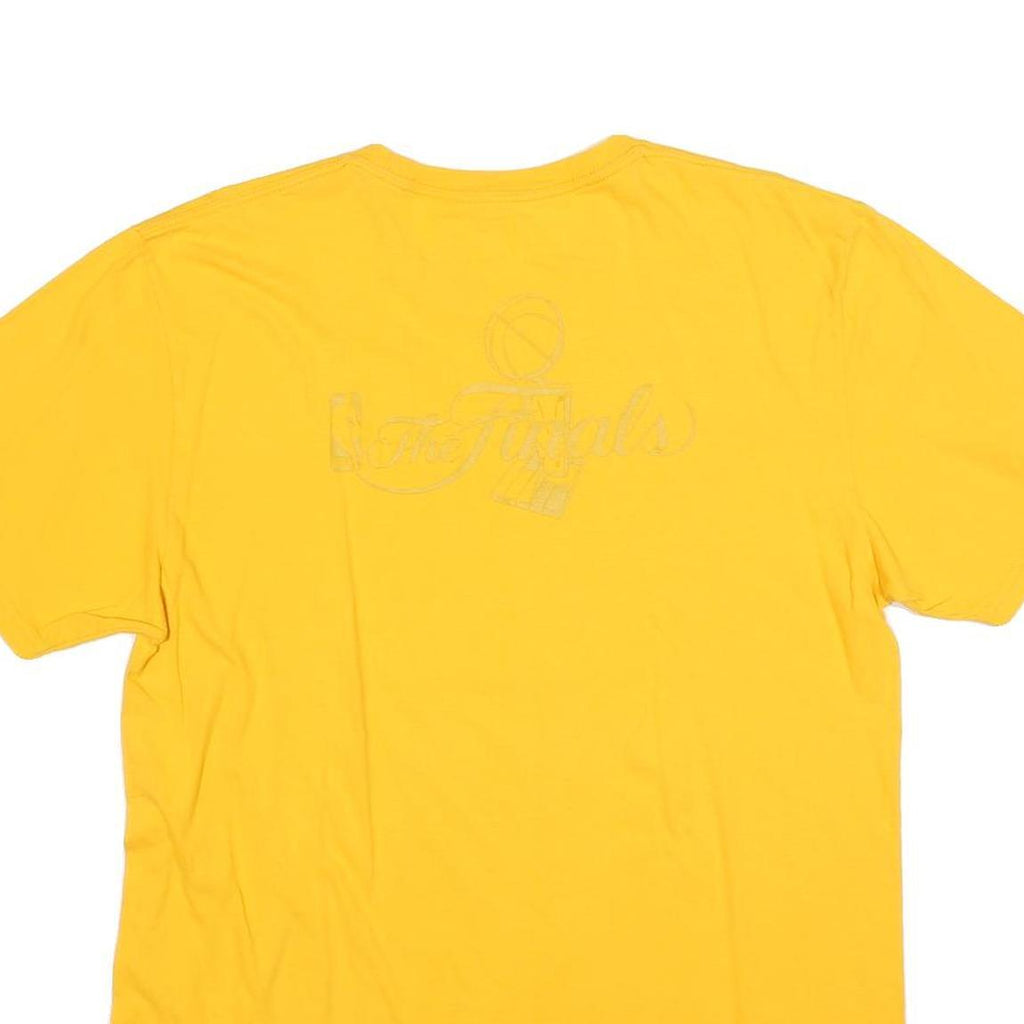 ADIDAS Mens Yellow All Gold Everything Graphic T-Shirt L Short Sleeve Crew Neck