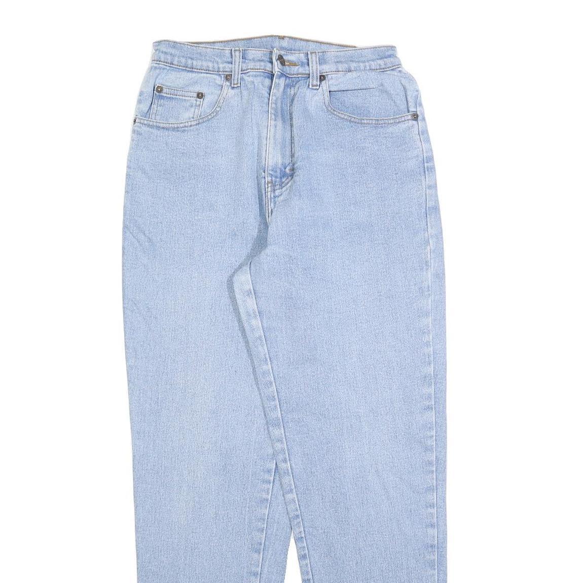 JORDACHE Womens Jeans Blue Regular Straight Denim Light W28 L30 Classic Fit