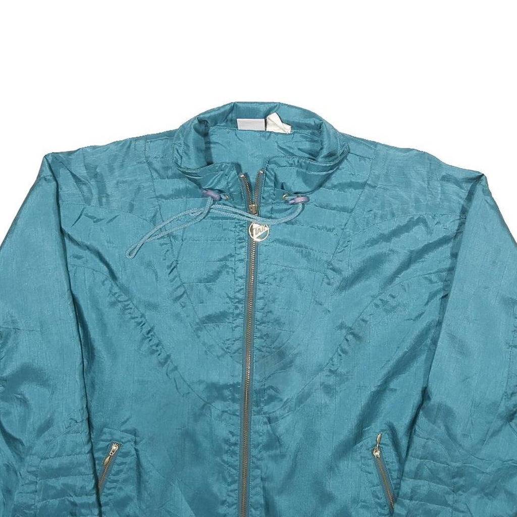 TAIL Womens Blue Jacket S Polyester Blend Zip Classic Casual Lightweight