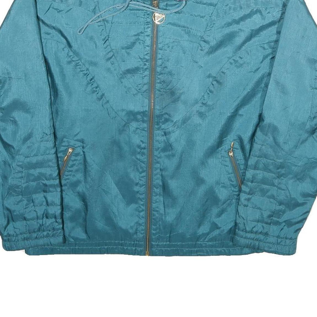 TAIL Womens Blue Jacket S Polyester Blend Zip Classic Casual Lightweight