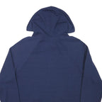 CHAMPION Womens Navy Blue Pullover Hoodie M Multicolour Logo Cotton Blend