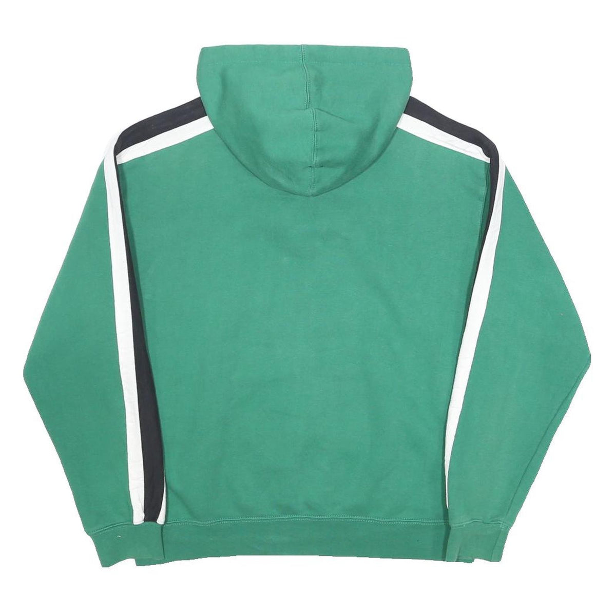WAVES Mens Green & Black Roughriders Hoodie M Cotton Blend Pullover Slim Fit
