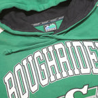 WAVES Mens Green & Black Roughriders Hoodie M Cotton Blend Pullover Slim Fit