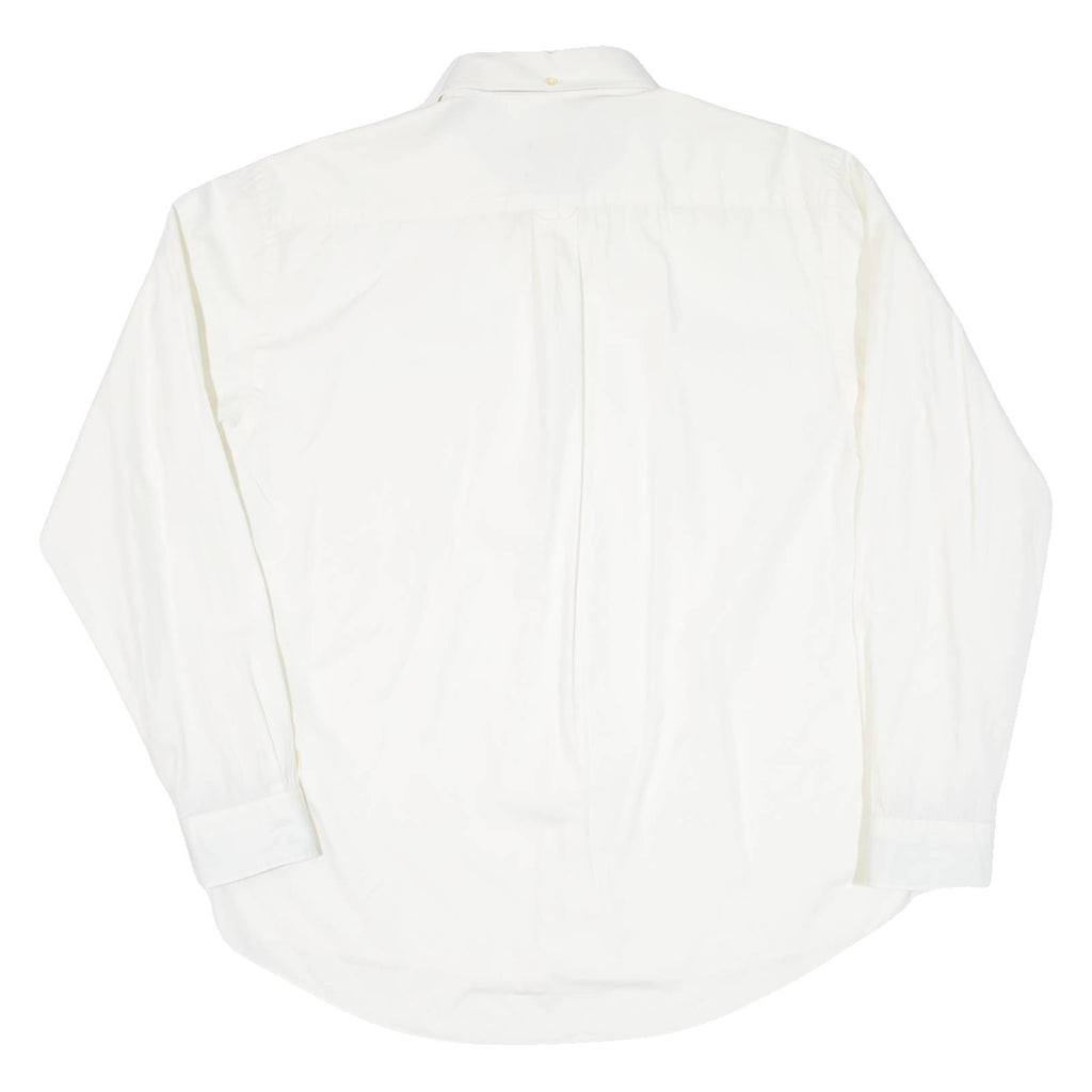 MCGREGOR Mens Plain Shirt White Long Sleeve L