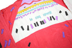 LE COQ SPORTIF Womens Red & White Patterned Synthetic Track Jacket L