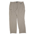 SCHOFFEL Womens Relaxed Beige Polyester Blend Zip Trousers W36 L30 Outdoor