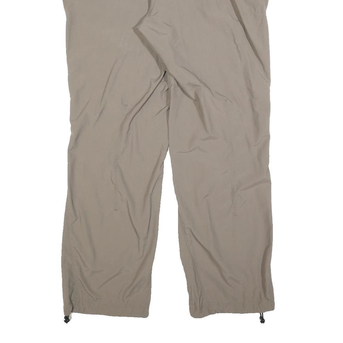 SCHOFFEL Womens Relaxed Beige Polyester Blend Zip Trousers W36 L30 Outdoor