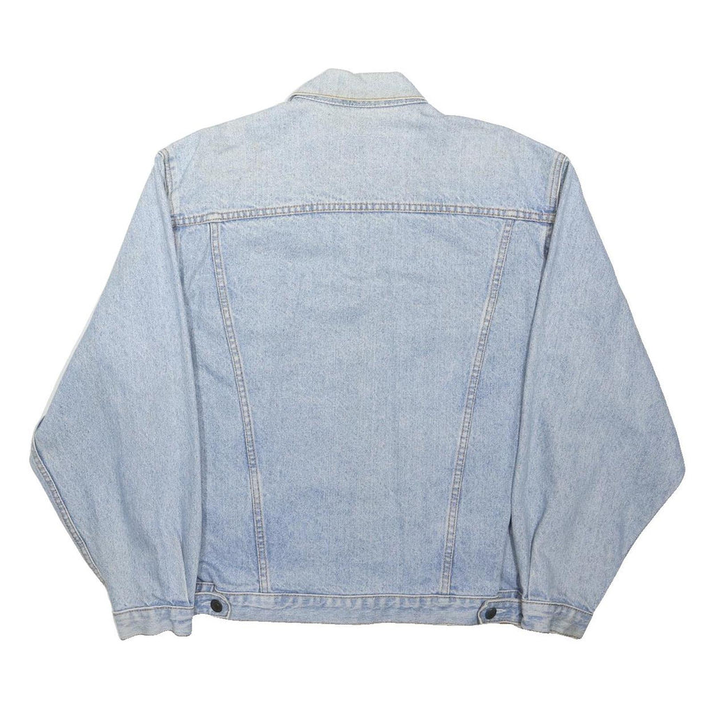 LEVI'S Mens Blue Denim Jacket L Cotton Classic Button Closure Casual Outerwear
