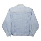 LEVI'S Mens Blue Denim Jacket L Cotton Classic Button Closure Casual Outerwear