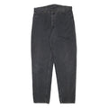 LEVI'S Mens Relaxed Black Denim Jeans W34 L31 Zip Closure Cotton Blend