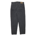 LEVI'S Mens Relaxed Black Denim Jeans W34 L31 Zip Closure Cotton Blend